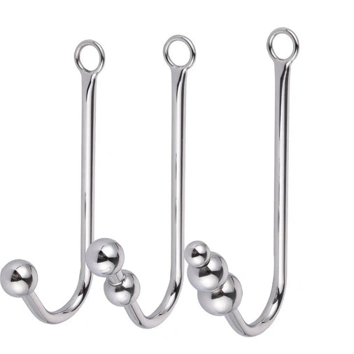 Anal Hooks Hook Elegant with Collar and Anal 5334 Cuffs Beaded 1015